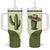 Cowboy Tumbler With Handle Cactus Retro Western Yoke - Wonder Print Shop