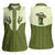 Cowboy Women Sleeveless Polo Shirt Cactus Retro Western Yoke - Wonder Print Shop