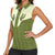 Cowboy Women Sleeveless Polo Shirt Cactus Retro Western Yoke - Wonder Print Shop