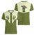 Cowboy Women V-Neck T-Shirt Cactus Retro Western Yoke - Wonder Print Shop