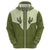 Cowboy Zip Hoodie Cactus Retro Western Yoke - Wonder Print Shop