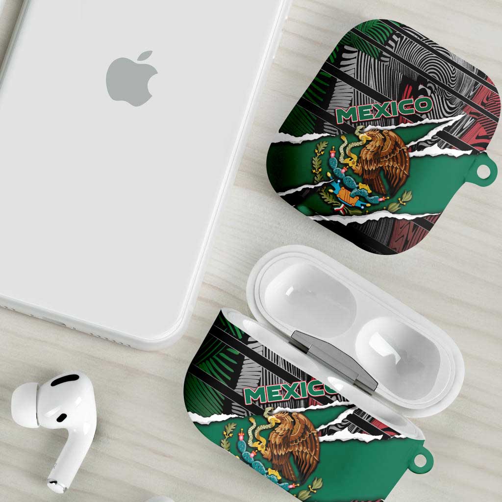 Mexico AirPods Case Mexican Patriotic Eagle Emblem - Fierce National Pride - Wonder Print Shop