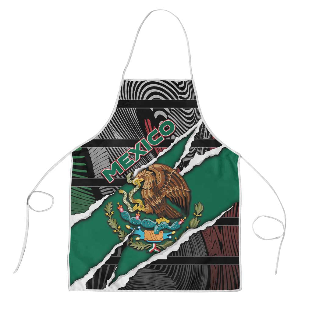 Mexico Apron Mexican Patriotic Eagle Emblem - Fierce National Pride - Wonder Print Shop