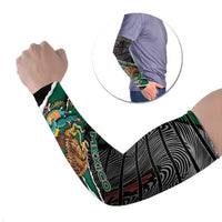 Mexico Arm Sleeves Mexican Patriotic Eagle Emblem - Fierce National Pride - Wonder Print Shop