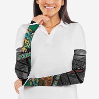 Mexico Arm Sleeves Mexican Patriotic Eagle Emblem - Fierce National Pride - Wonder Print Shop