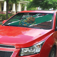 Mexico Auto Sun Shade Mexican Patriotic Eagle Emblem - Fierce National Pride - Wonder Print Shop