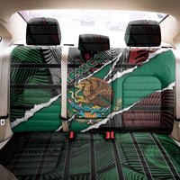 Mexico Back Car Seat Cover Mexican Patriotic Eagle Emblem - Fierce National Pride - Wonder Print Shop