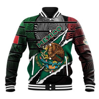 Personalized Mexico Baseball Jacket Mexican Patriotic Eagle Emblem - Fierce National Pride - Wonder Print Shop