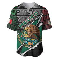 Personalized Mexico Baseball Jersey Mexican Patriotic Eagle Emblem - Fierce National Pride - Wonder Print Shop