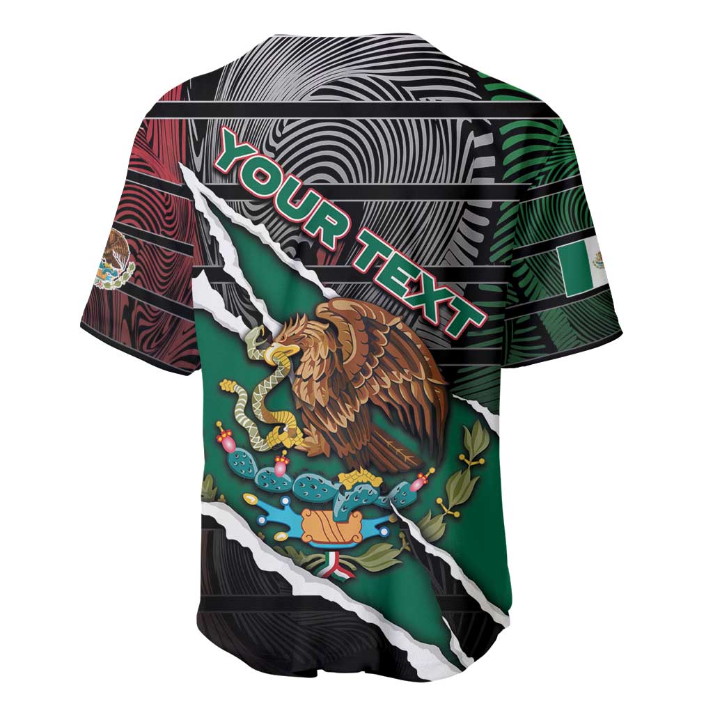 Personalized Mexico Baseball Jersey Mexican Patriotic Eagle Emblem - Fierce National Pride - Wonder Print Shop