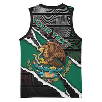 Personalized Mexico Basketball Jersey Mexican Patriotic Eagle Emblem - Fierce National Pride - Wonder Print Shop