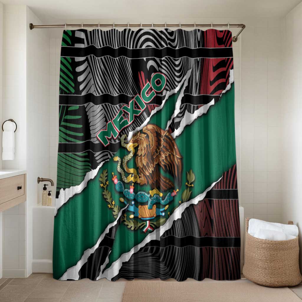 Mexico Bathroom Set Mexican Patriotic Eagle Emblem - Fierce National Pride - Wonder Print Shop