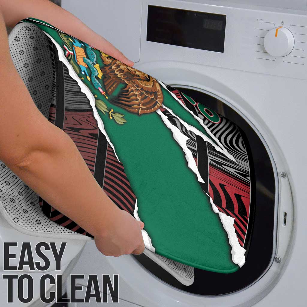 Mexico Bathroom Set Mexican Patriotic Eagle Emblem - Fierce National Pride - Wonder Print Shop