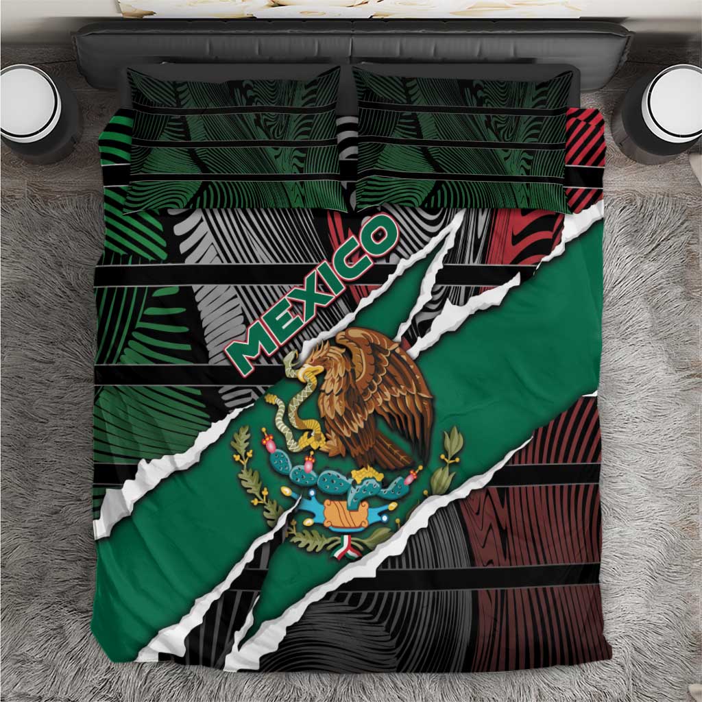 Mexico Bedding Set Mexican Patriotic Eagle Emblem - Fierce National Pride - Wonder Print Shop