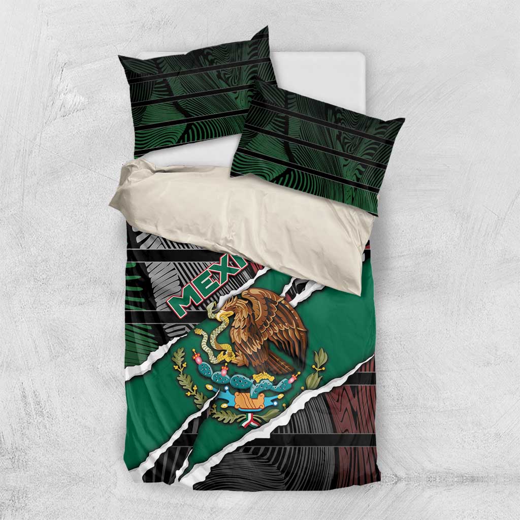 Mexico Bedding Set Mexican Patriotic Eagle Emblem - Fierce National Pride - Wonder Print Shop