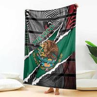 Mexico Blanket Mexican Patriotic Eagle Emblem - Fierce National Pride - Wonder Print Shop