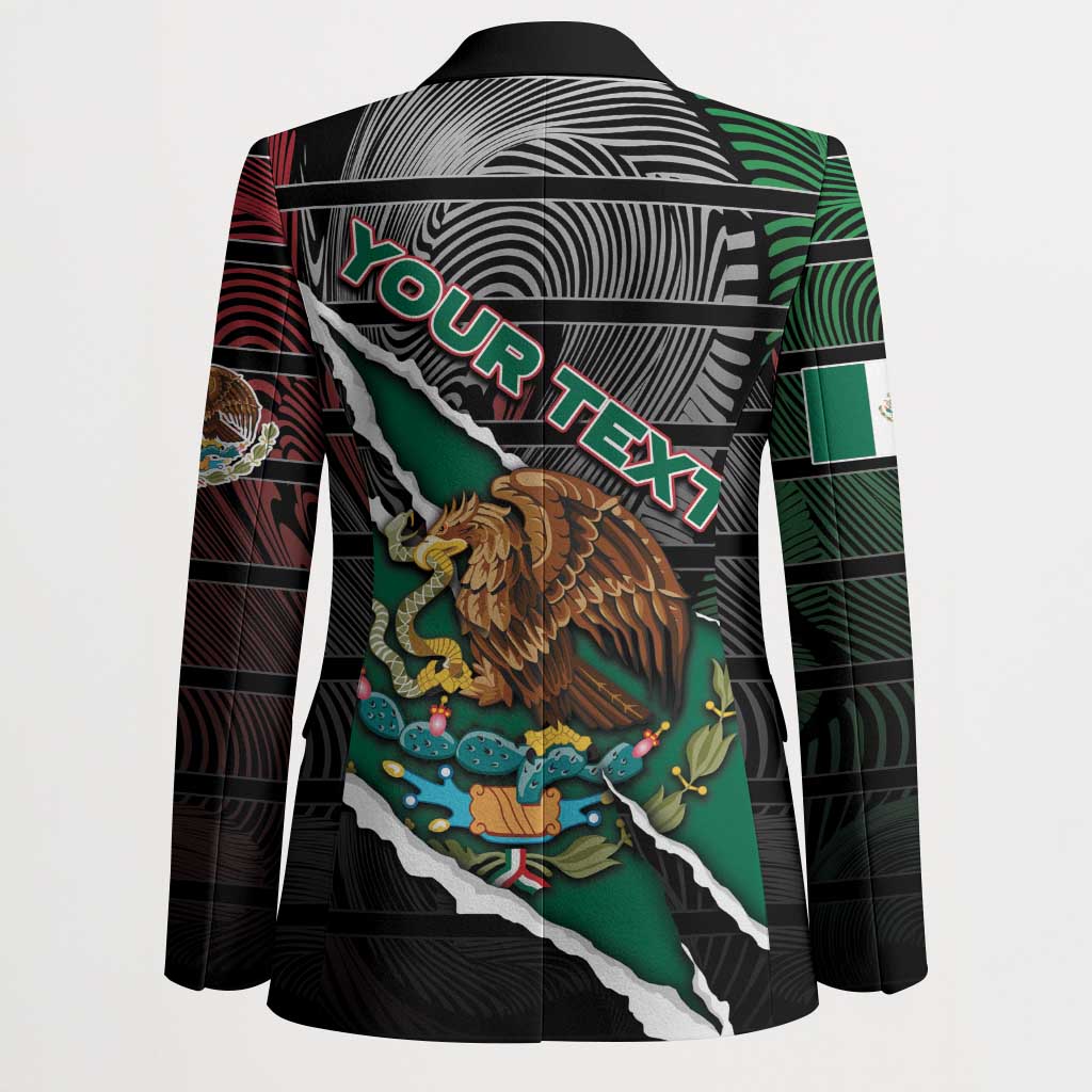 Personalized Mexico Blazer Mexican Patriotic Eagle Emblem - Fierce National Pride - Wonder Print Shop