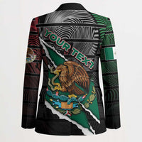 Personalized Mexico Blazer Mexican Patriotic Eagle Emblem - Fierce National Pride - Wonder Print Shop