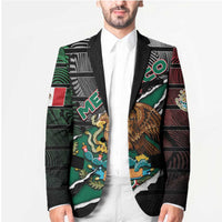 Personalized Mexico Blazer Mexican Patriotic Eagle Emblem - Fierce National Pride - Wonder Print Shop