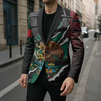Personalized Mexico Blazer Mexican Patriotic Eagle Emblem - Fierce National Pride - Wonder Print Shop