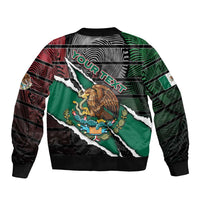 Personalized Mexico Bomber Jacket Mexican Patriotic Eagle Emblem - Fierce National Pride - Wonder Print Shop