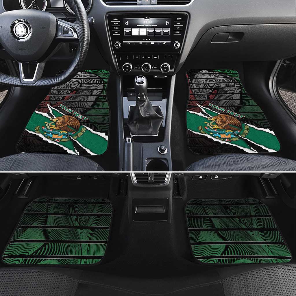 Mexico Car Mats Mexican Patriotic Eagle Emblem - Fierce National Pride - Wonder Print Shop