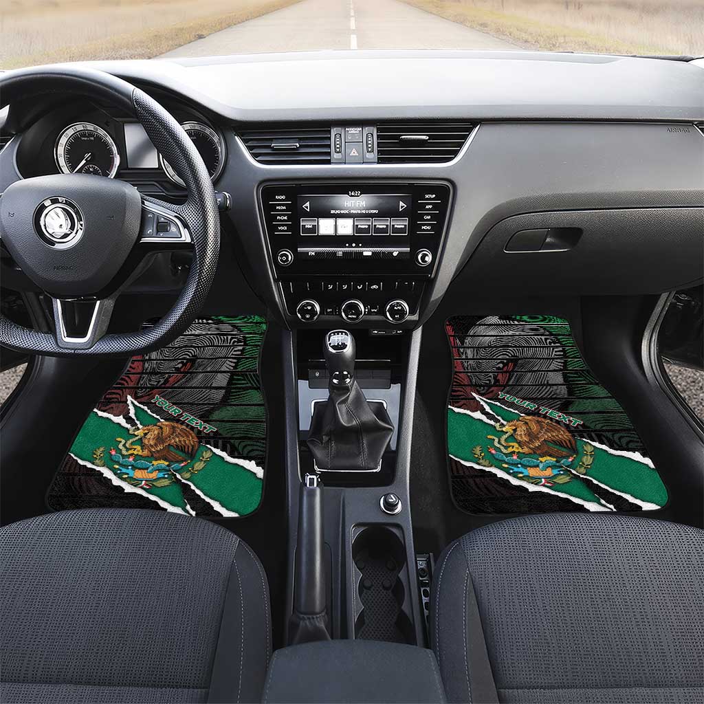 Mexico Car Mats Mexican Patriotic Eagle Emblem - Fierce National Pride - Wonder Print Shop