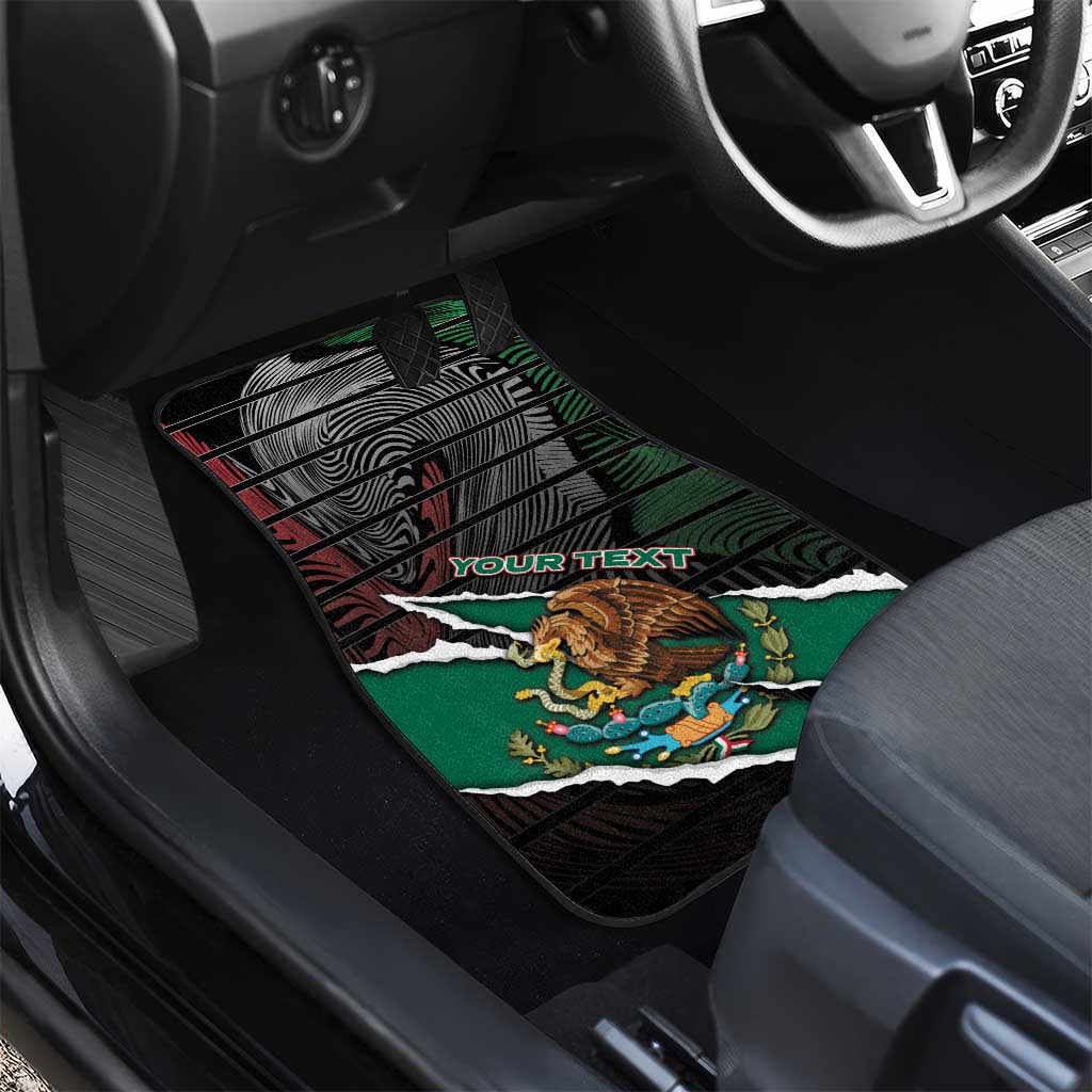 Mexico Car Mats Mexican Patriotic Eagle Emblem - Fierce National Pride - Wonder Print Shop