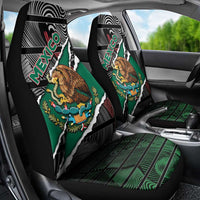 Mexico Car Seat Cover Mexican Patriotic Eagle Emblem - Fierce National Pride - Wonder Print Shop