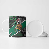 Personalized Mexico Ceramic Mug Mexican Patriotic Eagle Emblem - Fierce National Pride - Wonder Print Shop