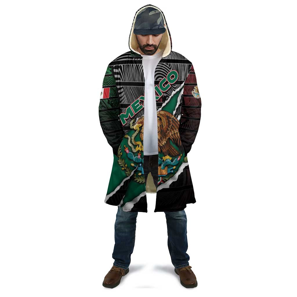 Personalized Mexico Cloak Mexican Patriotic Eagle Emblem - Fierce National Pride - Wonder Print Shop