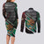 Personalized Mexico Couples Matching Long Sleeve Bodycon Dress and Long Sleeve Button Shirt Mexican Patriotic Eagle Emblem - Fierce National Pride - Wonder Print Shop