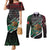 Personalized Mexico Couples Matching Mermaid Dress and Long Sleeve Button Shirt Mexican Patriotic Eagle Emblem - Fierce National Pride - Wonder Print Shop