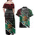 Personalized Mexico Couples Matching Off Shoulder Maxi Dress and Hawaiian Shirt Mexican Patriotic Eagle Emblem - Fierce National Pride - Wonder Print Shop