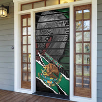 Mexico Door Cover Mexican Patriotic Eagle Emblem - Fierce National Pride - Wonder Print Shop