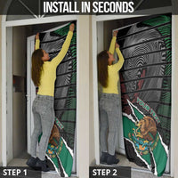Mexico Door Cover Mexican Patriotic Eagle Emblem - Fierce National Pride - Wonder Print Shop