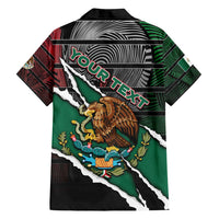 Personalized Mexico Family Matching Off Shoulder Short Dress and Hawaiian Shirt Mexican Patriotic Eagle Emblem - Fierce National Pride - Wonder Print Shop