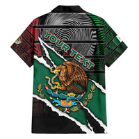 Personalized Mexico Family Matching Short Sleeve Bodycon Dress and Hawaiian Shirt Mexican Patriotic Eagle Emblem - Fierce National Pride - Wonder Print Shop