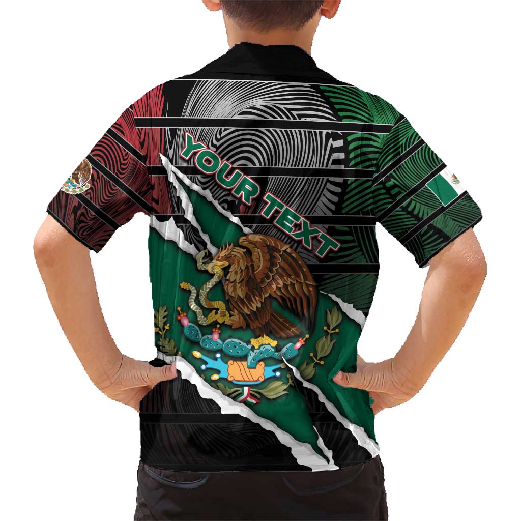 Personalized Mexico Family Matching Tank Maxi Dress and Hawaiian Shirt Mexican Patriotic Eagle Emblem - Fierce National Pride - Wonder Print Shop