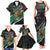 Personalized Mexico Family Matching Tank Maxi Dress and Hawaiian Shirt Mexican Patriotic Eagle Emblem - Fierce National Pride - Wonder Print Shop