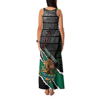 Personalized Mexico Family Matching Tank Maxi Dress and Hawaiian Shirt Mexican Patriotic Eagle Emblem - Fierce National Pride - Wonder Print Shop