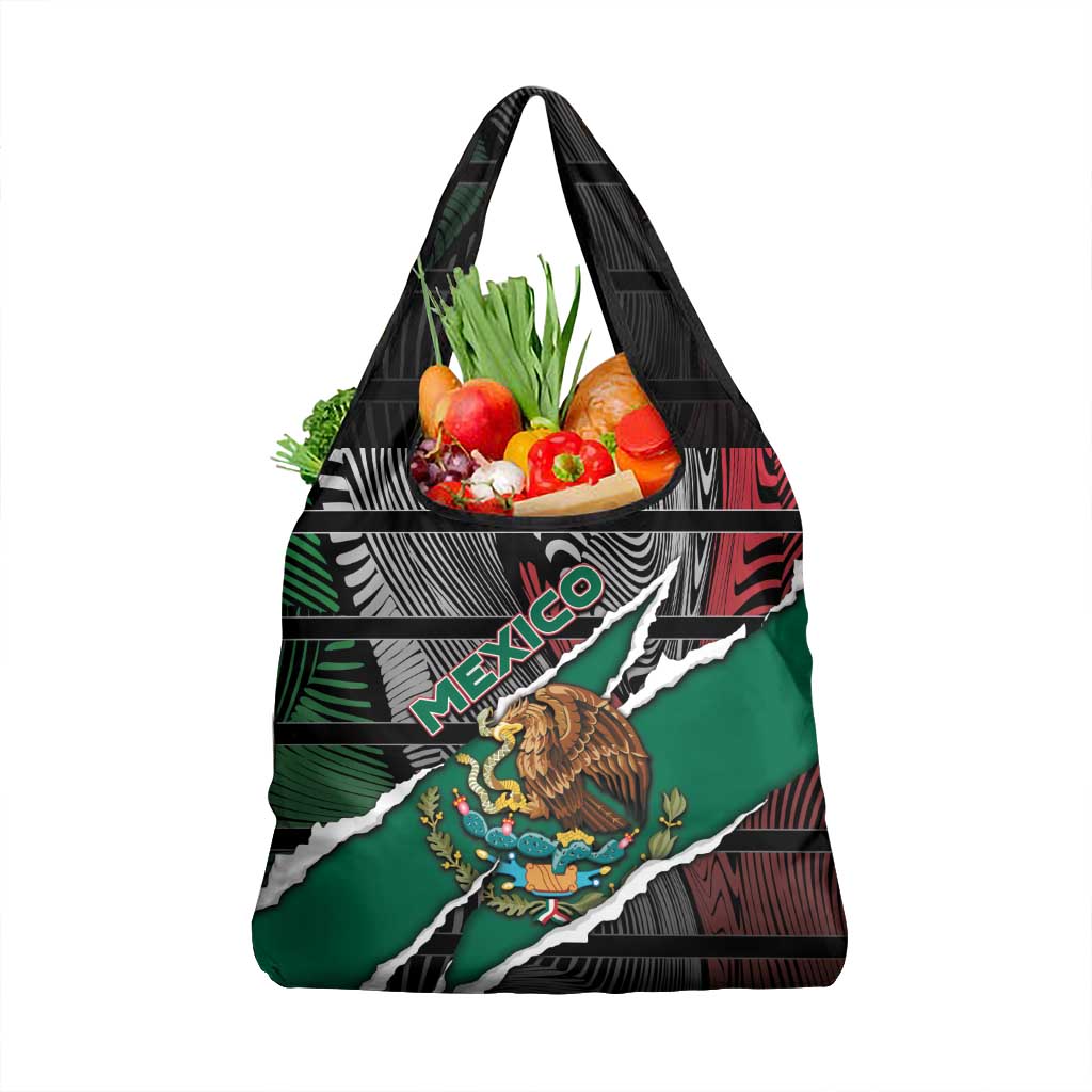 Mexico Grocery Bag Mexican Patriotic Eagle Emblem - Fierce National Pride - Wonder Print Shop
