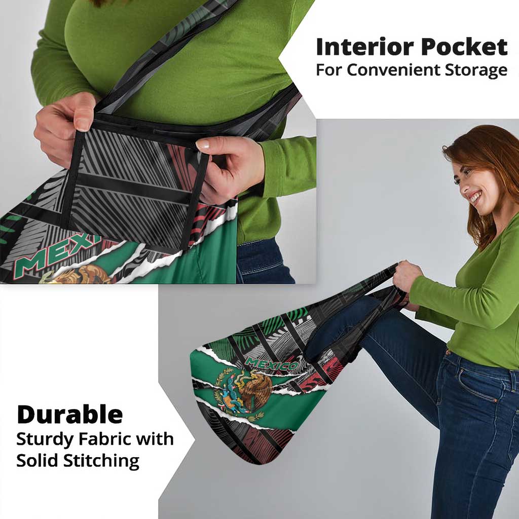 Mexico Grocery Bag Mexican Patriotic Eagle Emblem - Fierce National Pride - Wonder Print Shop