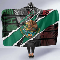 Mexico Hooded Blanket Mexican Patriotic Eagle Emblem - Fierce National Pride - Wonder Print Shop