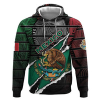 Personalized Mexico Hoodie Mexican Patriotic Eagle Emblem - Fierce National Pride - Wonder Print Shop