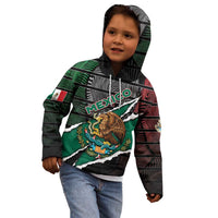 Personalized Mexico Kid Hoodie Mexican Patriotic Eagle Emblem - Fierce National Pride - Wonder Print Shop