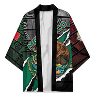 Personalized Mexico Kimono Mexican Patriotic Eagle Emblem - Fierce National Pride - Wonder Print Shop