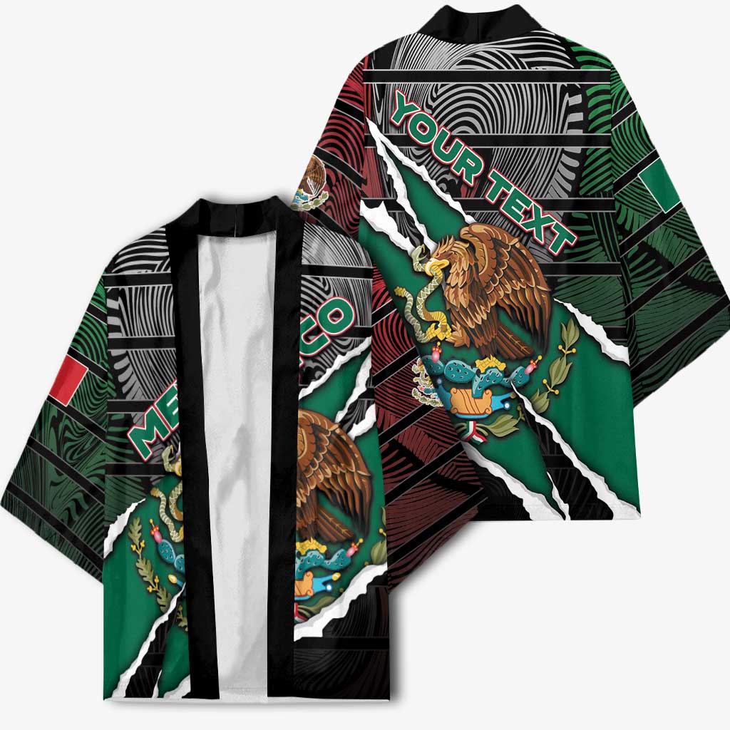 Personalized Mexico Kimono Mexican Patriotic Eagle Emblem - Fierce National Pride - Wonder Print Shop