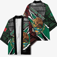 Personalized Mexico Kimono Mexican Patriotic Eagle Emblem - Fierce National Pride - Wonder Print Shop