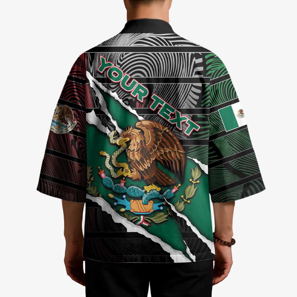 Personalized Mexico Kimono Mexican Patriotic Eagle Emblem - Fierce National Pride - Wonder Print Shop